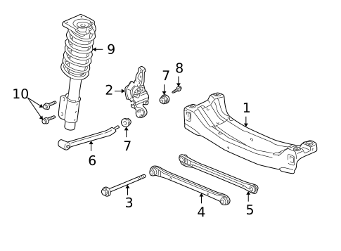 Rear Suspension for 2003 Chevrolet Malibu #1