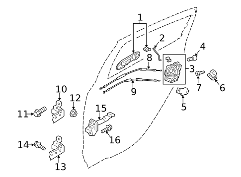 Rear Door for 2014 Mitsubishi Mirage #0