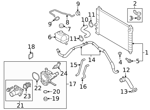 Radiator & Components for 2014 Chevrolet Sonic #3