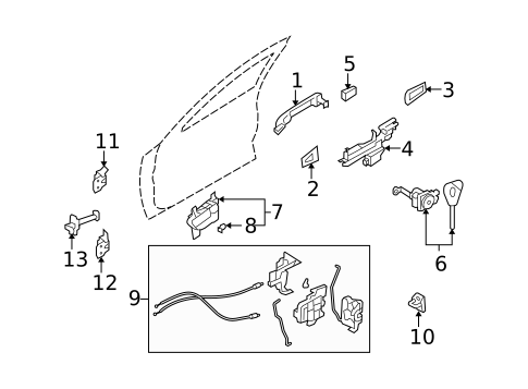 Front Door for 2013 Subaru Forester #0