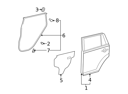 Door & Components for 2013 Scion xB #1