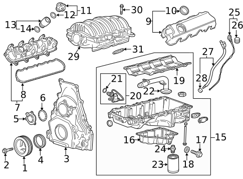 Engine Parts for 2019 Chevrolet Silverado 1500 #13