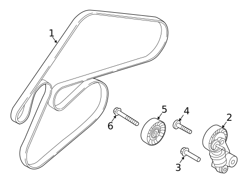 Belts & Pulleys for 2015 Kia Sedona #0