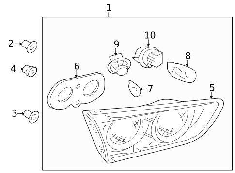 Bulbs - Chassis for 2008 Mitsubishi Lancer #3