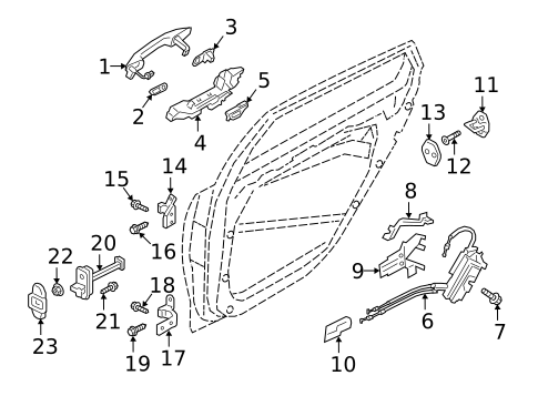 Rear Door for 2020 Kia K900 #1