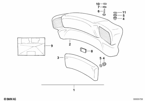 Motorcycle Trim Section, Windshield for 1993 BMW-Motorrad K 1100 LT #10