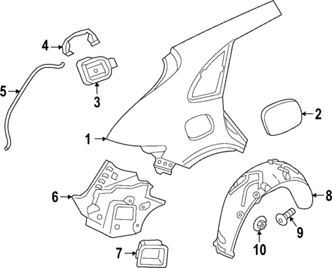 Quarter Panel & Components for 2025 Porsche Macan #0