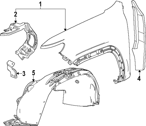Fender & Components for 2023 GMC Canyon #0