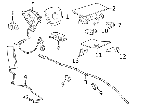 Air Bag Components for 2008 Chevrolet Silverado 1500 #0