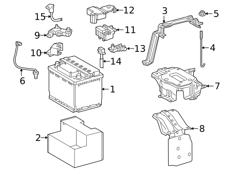 Battery for 2020 Lexus RX450h #0