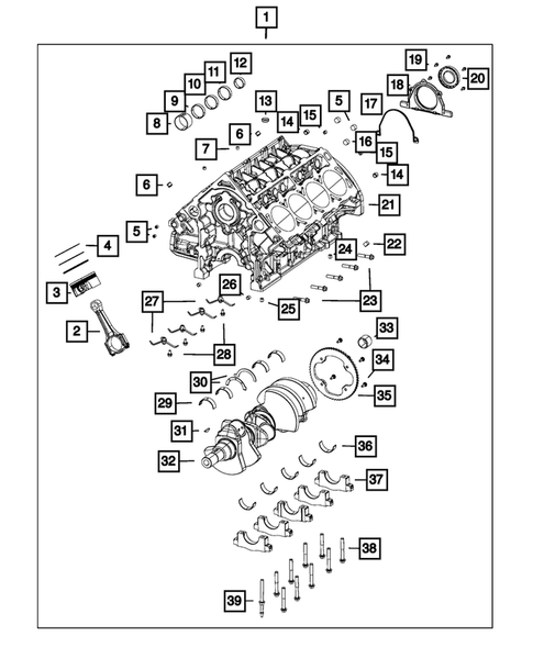 Cylinder Block for 2019 Dodge Challenger #1