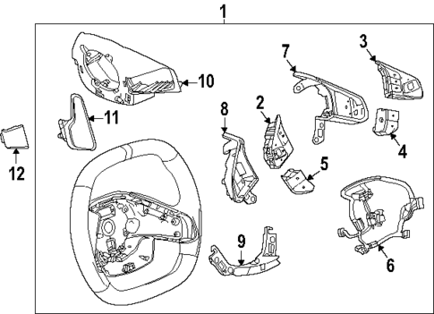 Steering Wheel & Trim for 2025 Chevrolet Corvette #1