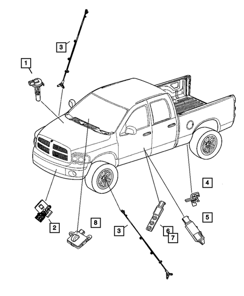 Sensors for 2006 Dodge Dakota #1