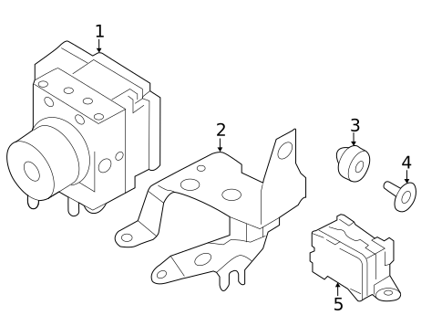 ABS Components for 2013 Nissan Murano #1