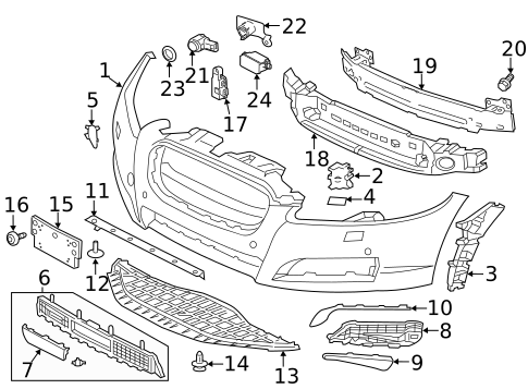 Bumper & Components - Front for 2009 Jaguar Vanden Plas #1