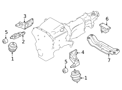 Engine & Trans Mounting for 2015 INFINITI Q50 #0