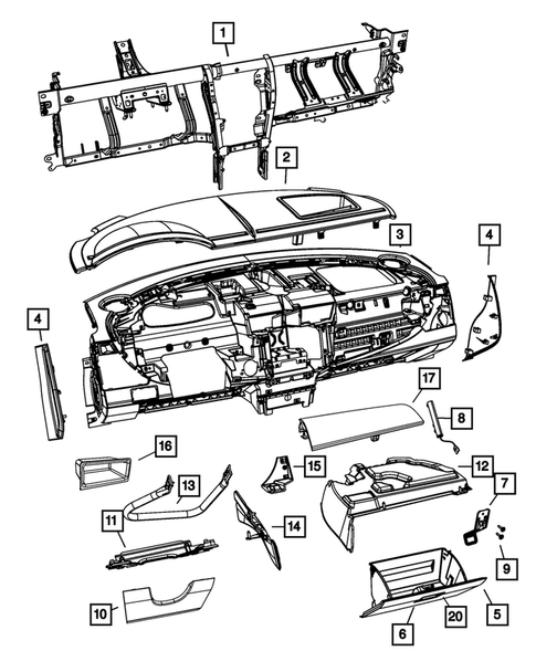 Instrument Panel for 2008 Chrysler Sebring #0