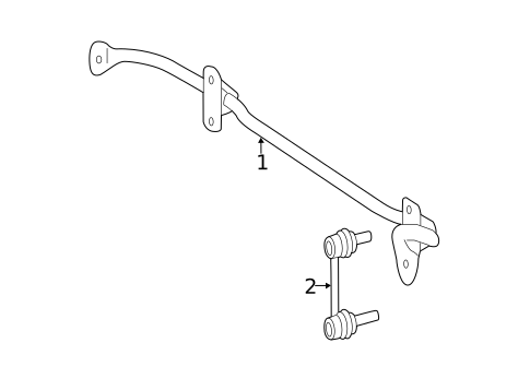 Stabilizer Bar & Components for 2011 Mercedes-Benz R 350 #1