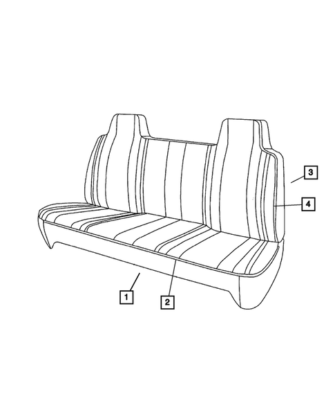 Front Seats and Attaching Parts for 2002 Dodge Ram 2500 #9