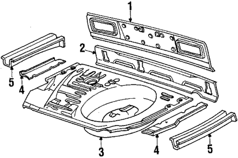 Rear Body for 1985 Toyota Celica #0