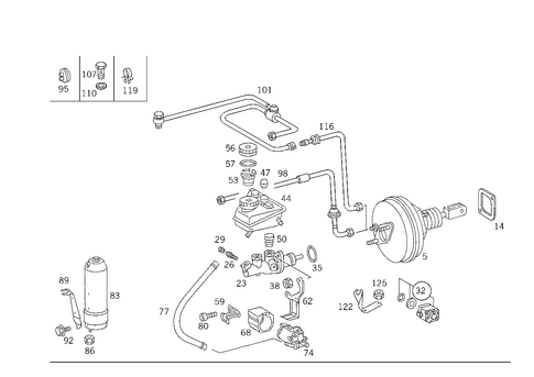 Brake Booster for 1984 Mercedes-Benz 500 SEC #2