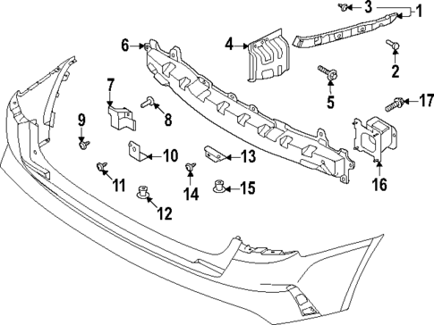 Bumper & Components - Rear for 2024 Kia Sorento #1