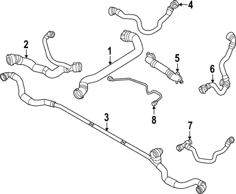 Hoses & Pipes for 2024 BMW M240i xDrive #0