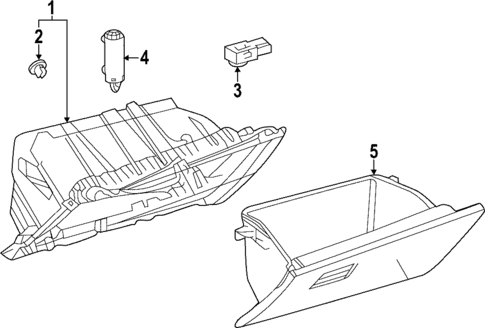 Glove Box for 2025 Toyota Corolla Cross #0
