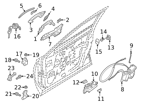 Front Door for 2020 INFINITI QX50 #1