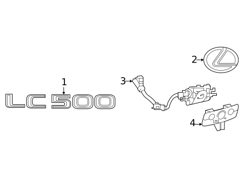 Exterior Trim - Trunk for 2025 Lexus LC500 #1