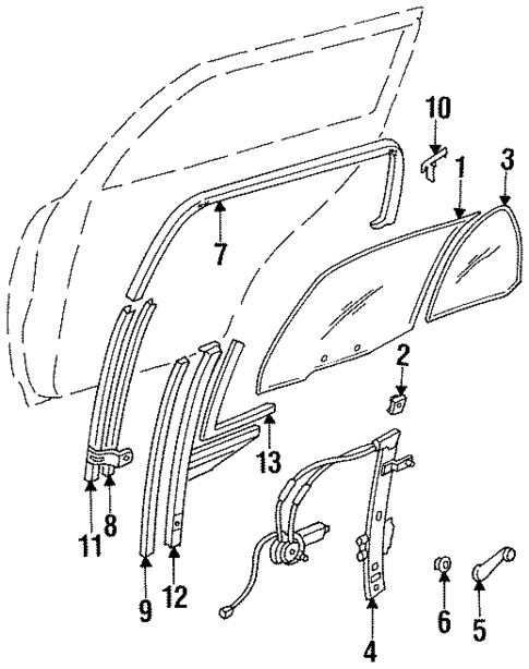 Rear Door for 1995 Kia Sephia #1