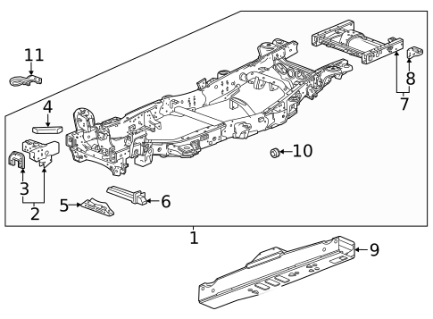 Frame & Components for 2023 Chevrolet Tahoe #0