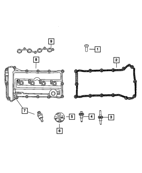 Cylinder Head for 2008 Jeep Compass #1