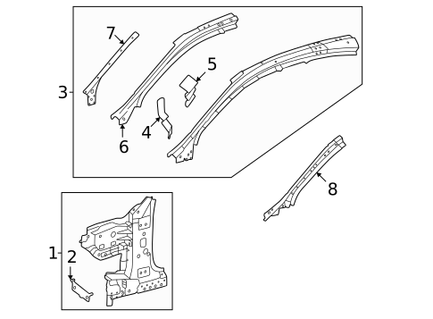 Hinge Pillar for 2025 Mercedes-Benz S 63 AMG® E Performance #0
