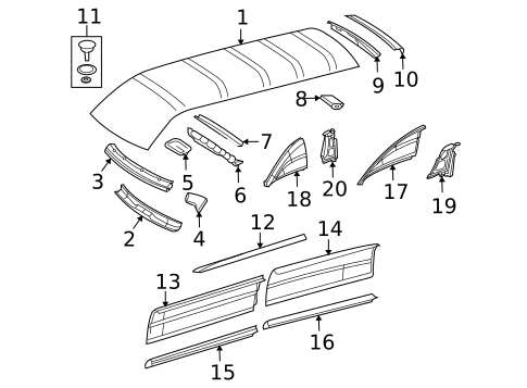 Roof & Components for 2009 Dodge Sprinter 2500 #0