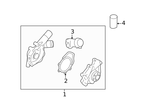 Water Pump for 2006 Lincoln Zephyr #0