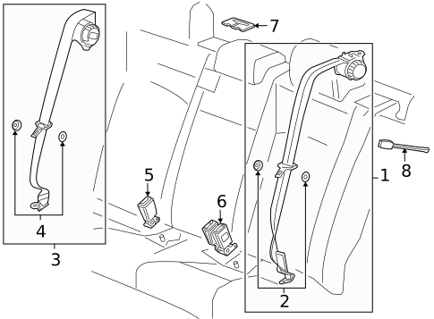 Seat Belt for 2014 Chevrolet Cruze #0