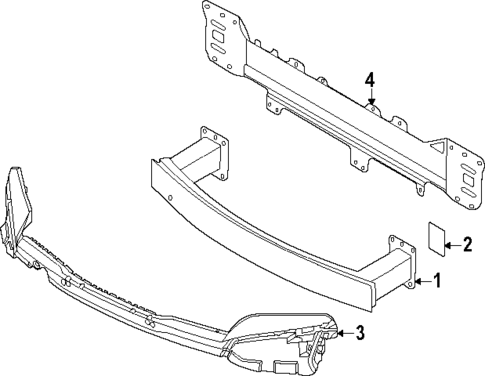 Bumper & Components - Front for 2025 Porsche Taycan #3