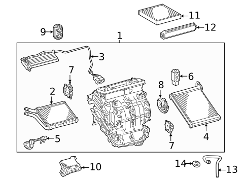 Condenser, Compressor & Lines for 2016 Scion iM #1