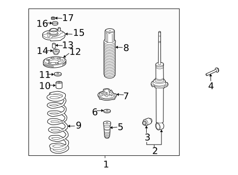 Struts & Components for 2004 Acura TL #0