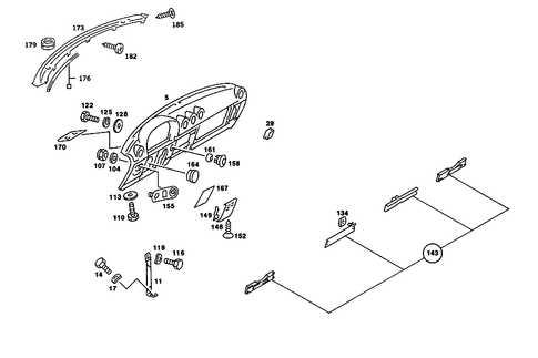 Instrument Panel for 1986 Mercedes-Benz 560SL #1