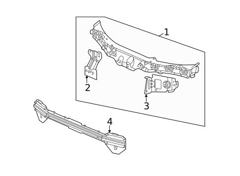 Radiator Support for 2004 Saturn Ion #1