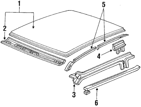 Exterior Trim - Roof for 1989 Honda Accord #0