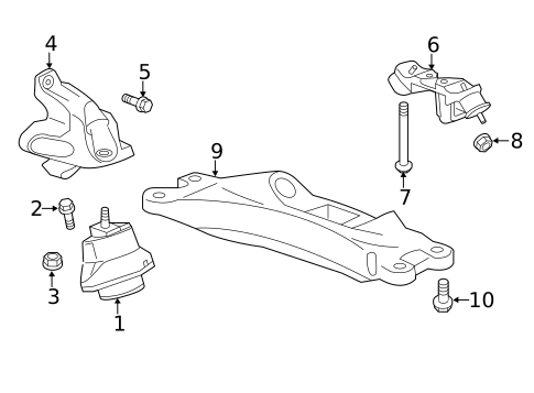 Engine & Trans Mounting for 2015 Cadillac ATS #1
