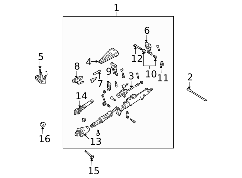 Steering Column Assembly for 2009 Mercedes-Benz CLK350 #0