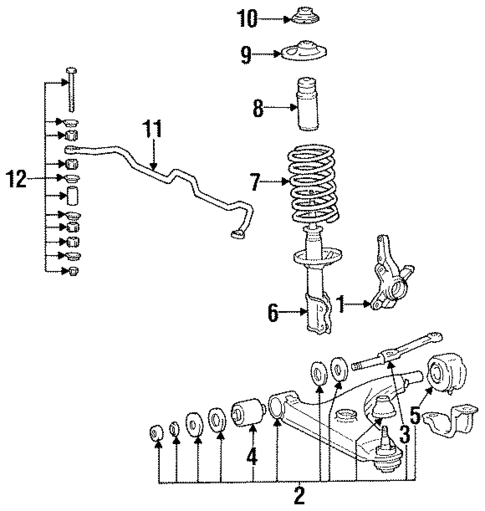 Suspension Components for 1990 Dodge Colt #1