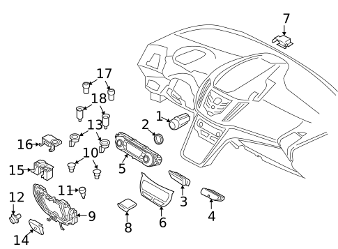Switches, Solenoids & Actuators for 2016 Ford Escape #3