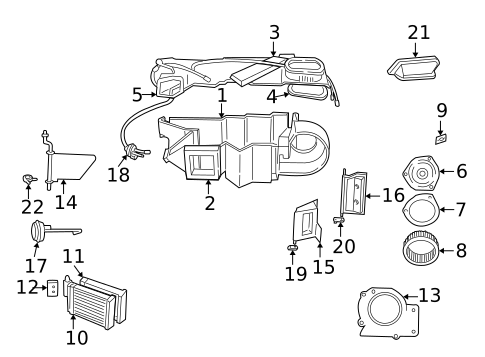 HVAC Case for 1999 Dodge Durango #0