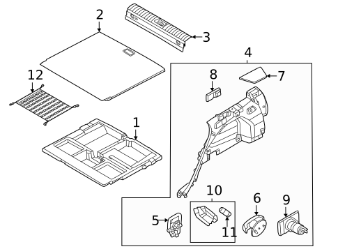 Interior Trim - Rear Body for 2025 Hyundai Tucson #1