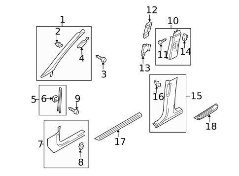 Interior Trim - Roof for 2009 Audi A4 Quattro #3